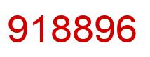 Number 918896 red image