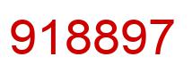 Number 918897 red image