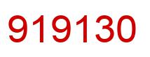 Number 919130 red image