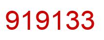 Number 919133 red image