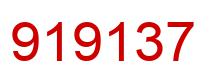 Number 919137 red image