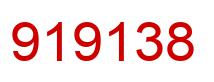 Number 919138 red image