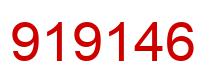 Number 919146 red image