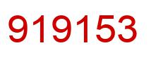Number 919153 red image