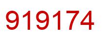 Number 919174 red image