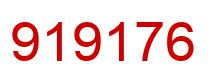 Number 919176 red image