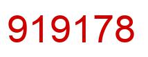 Number 919178 red image