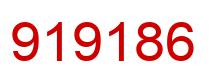 Number 919186 red image