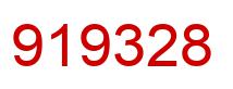 Number 919328 red image