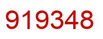 Number 919348 red image