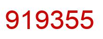 Number 919355 red image