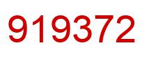 Number 919372 red image