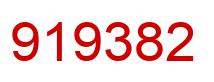 Number 919382 red image