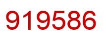 Number 919586 red image