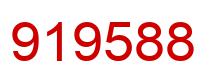 Number 919588 red image