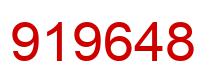 Number 919648 red image