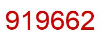 Number 919662 red image