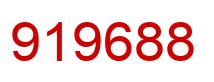 Number 919688 red image