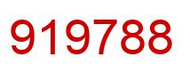 Number 919788 red image