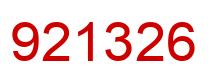 Número 921326 imagen rojo