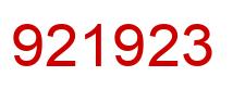 Número 921923 imagen rojo