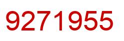 Number 9271955 red image