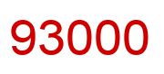 Number 93000 red image
