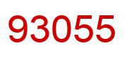Number 93055 red image