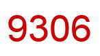 Number 9306 red image