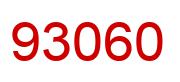 Number 93060 red image