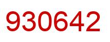 Número 930642 imagen rojo