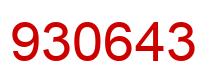 Número 930643 imagen rojo
