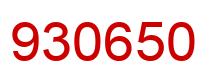 Número 930650 imagen rojo