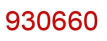 Número 930660 imagen rojo