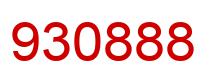 Number 930888 red image
