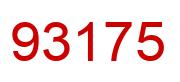 Número 93175 imagen rojo