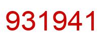 Number 931941 red image