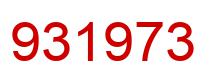 Number 931973 red image
