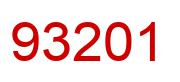 Number 93201 red image