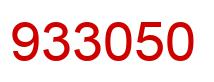 Number 933050 red image