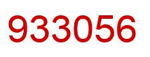 Number 933056 red image