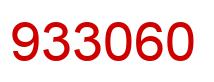 Number 933060 red image