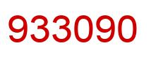 Number 933090 red image