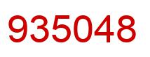 Number 935048 red image