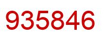 Number 935846 red image