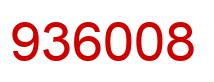 Number 936008 red image