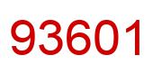 Number 93601 red image