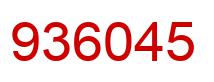 Number 936045 red image