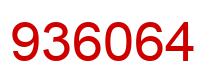 Number 936064 red image