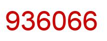 Number 936066 red image